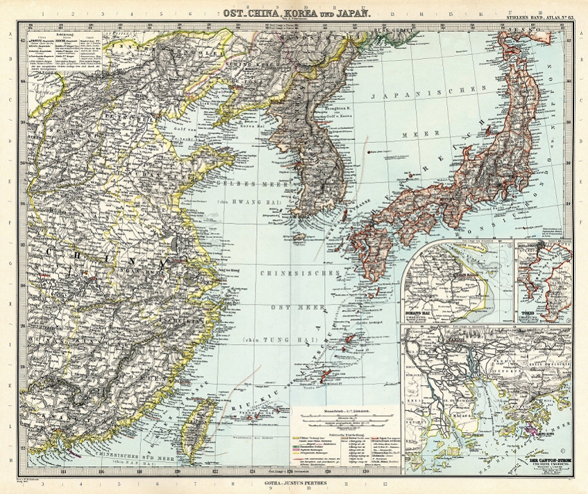 OST CHINA, KOREA UND JAPAN (1891 Deutschland)